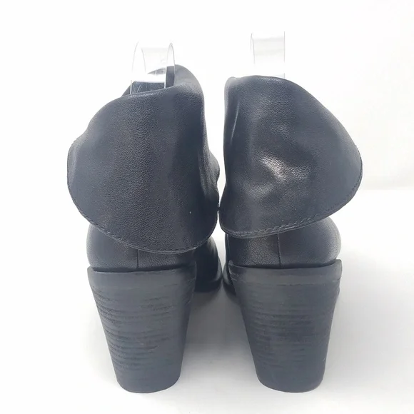 Lucky Brand 7 Ethann Black foldover ankle booties - Picture 3 of 8